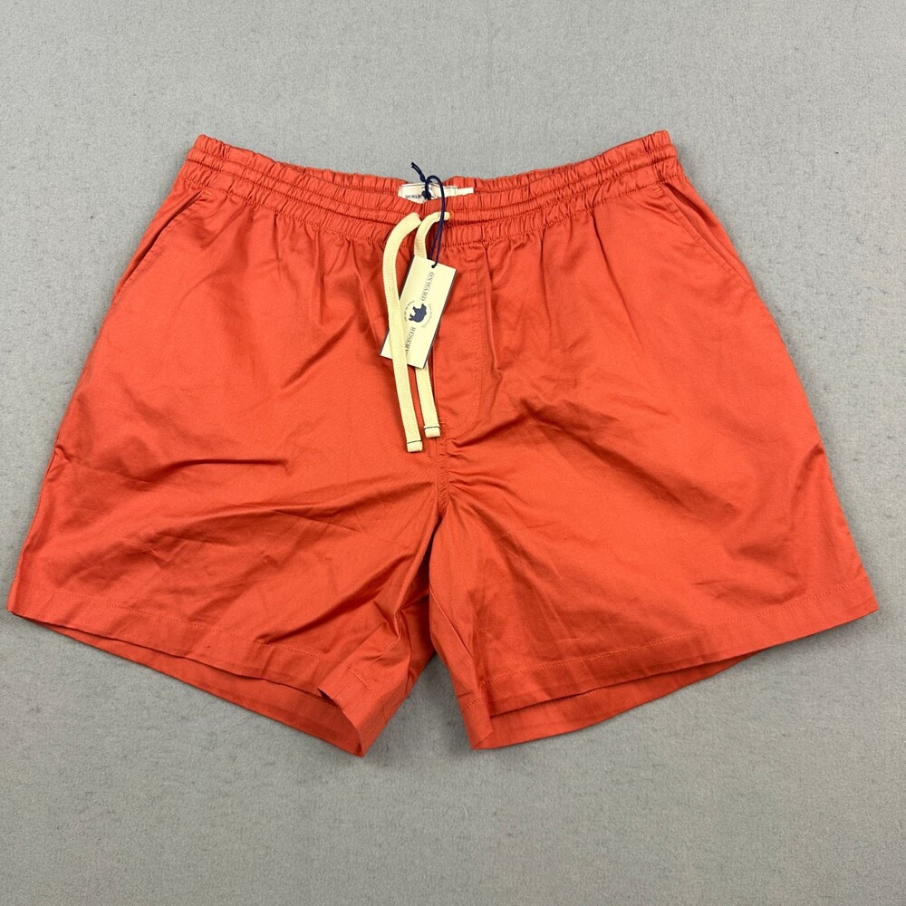 Onward Reserve Shorts Men XL Burnt Sienna Slip Short Elastic Waist Pull On